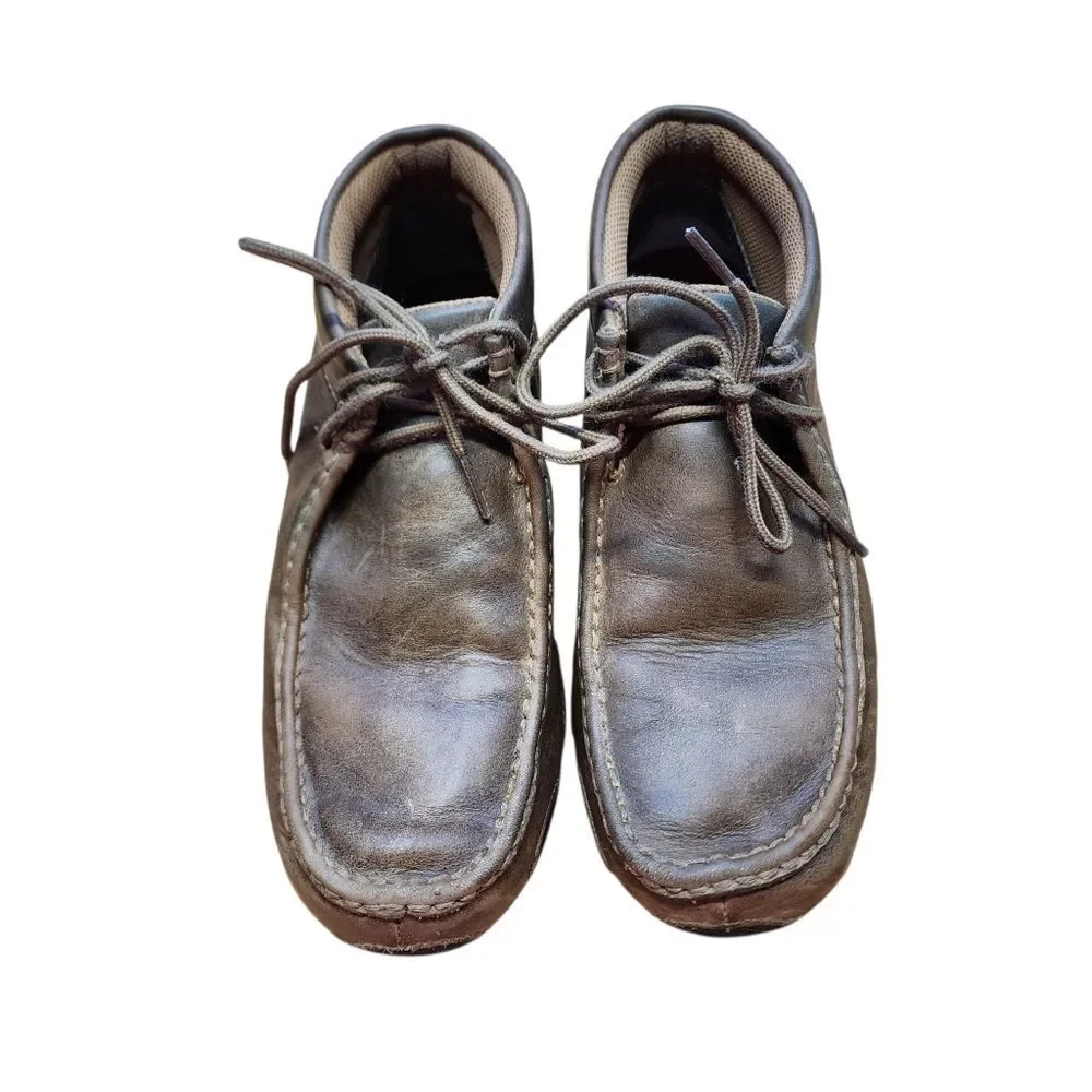 Twisted X Boots Mens 7.5 Chukka Driving Brown Leather Lace Up